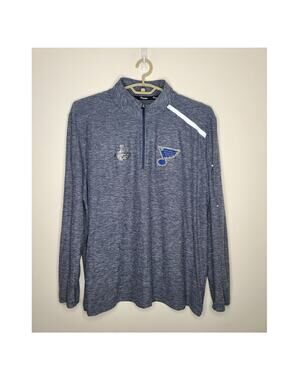 Fanatics St Louis Blues Hockey Stanley Cup long sleeve pullover - 2XL / XXL